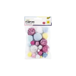 FOLIA ΠΟΜ ΠΟΜ ΣΕΤ 30 ΤΕΜΑΧΙΑ 1-4cm UNICORN