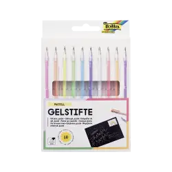FOLIA ΣΤΥΛΟ GEL ΠΑΣΤΕΛ ΧΡΩΜΑΤΑ 10 ΤΕΜΑΧΙΑ