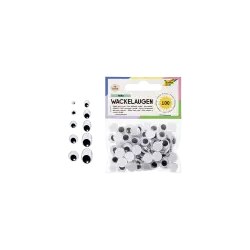 FOLIA ΜΑΤΑΚΙΑ ΜΑΥΡΑ 100 ΤΕΜΑΧΙΑ 10mm ΑΣΠΡΟΜΑΥΡΑ