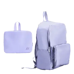 MUITOMAS ΤΣΑΝΤΑ ΠΛΑΤΗΣ ΑΝΑΔΙΠΛΟΎΜΕΝΗ 42x32x15.5cm ΒΙΟΛΕΤΙ