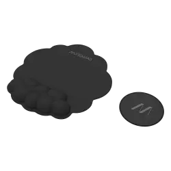 MUITOMAS MOUSE PAD ΕΡΓΟΝΟΜΙΚΟ & ΣΟΥΒΕΡ 29x27.3cm ΜΑΥΡΟ