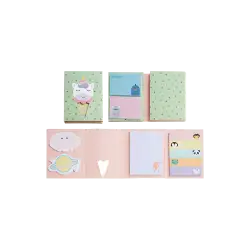 BACK2FUN ΧΑΡΤΙ ΣΗΜΕΙΩΣΕΩΝ ΑΥΤΟΚΟΛΛΗΤΟ ΑΛΜΠΟΥΜ ΣΕΤ 10 ΤΕΜΑΧΙΑ 250 ΦΥΛΛΑ 8