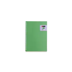 MIQUELRIUS ΤΕΤΡΑΔΙΟ ΡΙΓΕ ΣΠΙΡΑΛ PP 80 ΦΥΛΛΑ 14.6x21cm 80gsm BRIGHT ΠΡΑΣΙΝΟ