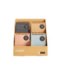 MIQUELRIUS ΒΙΤΡΙΝΑ ΓΕΜΑΤΗ ΣΗΜΕΙΩΜΑΤΑΡΙΟ ΡΙΓΕ ΣΠΙΡΑΛ 80Φ 12.9x8.5cm 70gsm NATURALLY  (Το προιόν πωλείται σε μεμονωμένα τεμάχια το