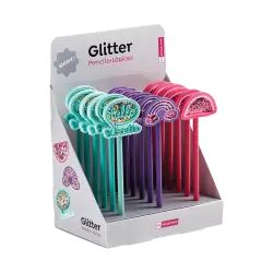 BACK2FUN ΒΙΤΡΙΝΑ ΓΕΜΑΤΗ ΜΟΛΥΒΙ ΜΕ ΓΟΜΑ GLITTER ΑΣΣΟΡΤΙ 18 ΤΕΜΑΧΙΑ (Το προιόν πωλείται σε μεμονωμένα τεμάχια του ενός)