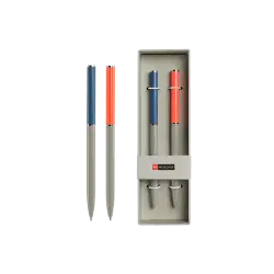 MIQUELRIUS ΣΤΥΛΟ BALLPOINT ΜΠΛΕ ΜΕΛΑΝΙ ΣΕΤ 2 ΤΕΜΑΧΙΑ 0.5mm THIN ΜΠΛΕ/ΚΟΚΚΙΝΟ