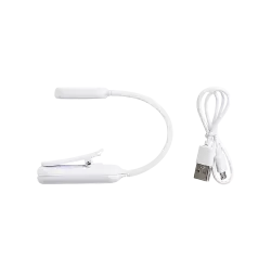 MIQUELRIUS ΦΩΣ ΑΝΑΓΝΩΣΗΣ ΜΕ ΚΛΙΠ 21.5x2.5cm ΛΕΥΚΟ