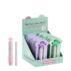 BACK2FUN ΒΙΤΡΙΝΑ ΓΕΜΑΤΗ ΓΟΜΑ BLISTER 2x11.7cm PAW ΑΣΣΟΡΤΙ  (Το προιόν πωλείται σε μεμονωμένα τεμάχια του ενός)