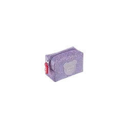 BACK2FUN ΠΟΡΤΟΦΟΛΙ ΓΙΑ ΚΕΡΜΑΤΑ 10x7x5cm SHINY ΜΩΒ