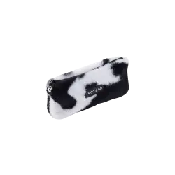 BACK2FUN ΚΑΣΕΤΙΝΑ ΘΗΚΗ 20x8x3.5cm FLUFFY ΜΑΥΡΗ