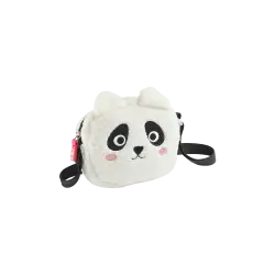 BACK2FUN ΤΣΑΝΤΑKI 17.5x16x3.5cm FLUFFY PANDA