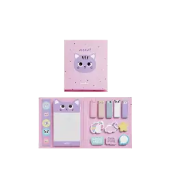 BACK2FUN ΧΑΡΤΙ ΣΗΜΕΙΩΣΕΩΝ ΑΥΤΟΚΟΛΛΗΤΟ ΑΛΜΠΟΥΜ ΣΕΤ 16 ΤΕΜΑΧΙΑ 50 ΦΥΛΛΑ 80