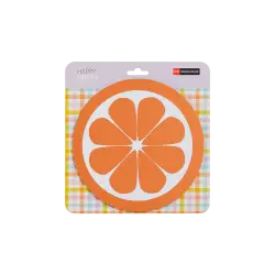 MIQUELRIUS MOUSE PAD BLISTER 21.7x22.8cm 200mm HAPPY FRUITS ΠΟΡΤΟΚΑΛΙ