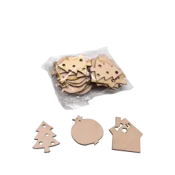 ΔΙΑΚΟΣΜΗΤΙΚΑ ΧΡΙΣΤΟΥΓΕΝΝΩΝ ΞΥΛΙΝΑ 3 ΣΧΕΔΙΑ ΑΣΣΟΡΤΙ 30 ΤΕΜΑΧΙΑ (Το προιόν πωλείται σε μεμονωμένα τεμάχια του ενός)