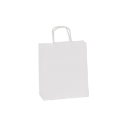 ΤΣΑΝΤΑ ΣΥΣΚΕΥΑΣΙΑΣ ΣΤΡΙΦΤΗ ΛΑΒΗ ΧΑΡΤΙΝΗ 20 x 18 x 8cm ΛΕΥΚΗ 25 ΤΕΜΑΧΙΑ (Το προιόν πωλείται σε μεμονωμένα τεμάχια του ενός)