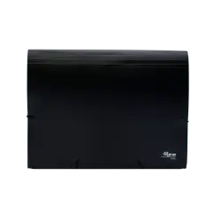 METRON ΦΑΚΕΛΟΣ Α4 12 ΘΕΣΕΩΝ ΛΑΣΤΙΧΟ ΜΑΥΡΟ