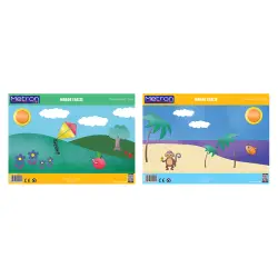 METRON KIDS ΜΠΛΟΚ ΓΛΑΣΣΕ 25x35cm 10 ΦΥΛΛΑ 20 ΤΕΜΑΧΙΑ (Το προιόν πωλείται σε μεμονωμένα τεμάχια του ενός)