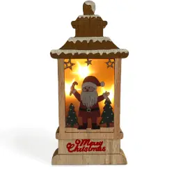 ΞΥΛΙΝΟ ΦΑΝΑΡΑΚΙ ΑΪ ΒΑΣΙΛΗΣ LED 10X20CM