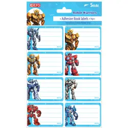 Ετικέτες Αυτοκόλλητες Robot Warriors 16τεμ