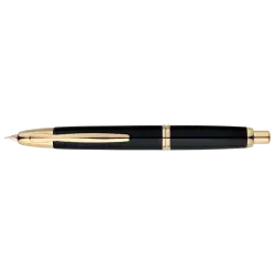 PILOT FINE WRITING ΠΕΝΑ 18Κ. CAPLESS GOLD TRIMS MEDIUM ΜΑΥΡΗ