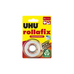 UHU ΤΑΙΝΙΑ ΚΟΛΛΗΤΙΚΗ ΔΙΑΦΑΝΗ ΜΕ ΒΑΣΗ BLISTER 25mx19mm