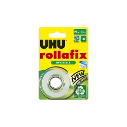 UHU ΤΑΙΝΙΑ ΚΟΛΛΗΤΙΚΗ ΑΟΡΑΤΗ ΜΕ ΒΑΣΗ BLISTER 25mx19mm