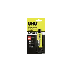 UHU ΚΟΛΛΑ ΡΕΥΣΤΗ ΓΕΝΙΚΗΣ ΧΡΗΣΗΣ BLISTER 33ml POWER ΔΙΑΦΑΝΗ
