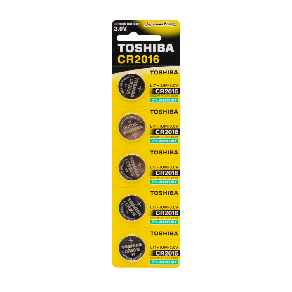 TOSHIBA ΜΠΑΤΑΡΙΕΣ COINS ΛΙΘΙΟΥ CR-2016 5 Τ.