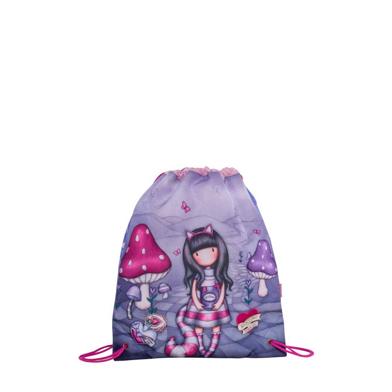 ΣΑΚΟΣ ΠΛΑΤΗΣ GORJUSS LILA CHESHIRE CAT 2023 237402
