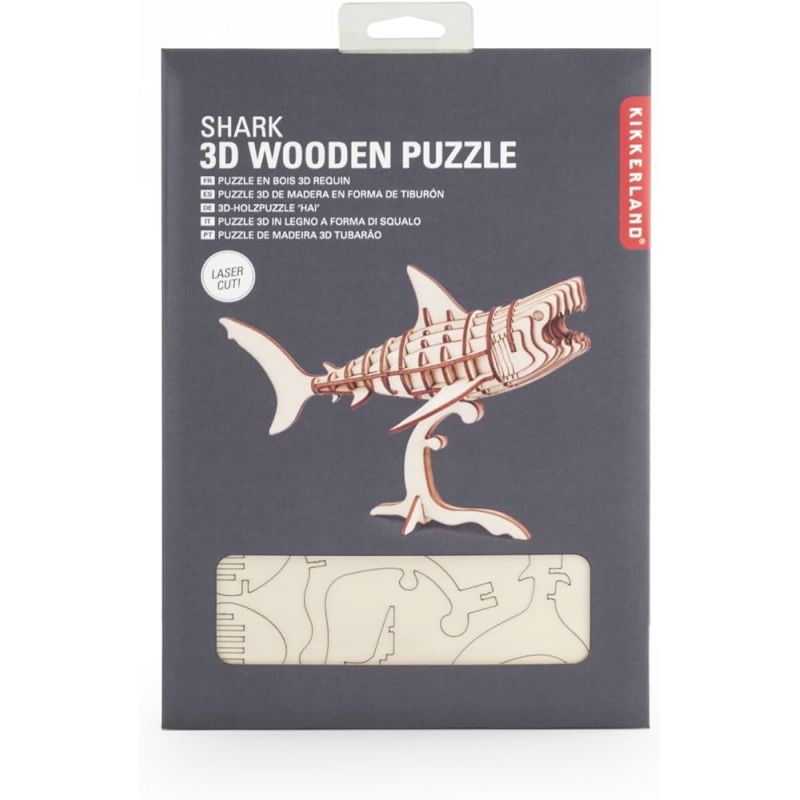 3D PUZZLE ΞΥΛΙΝΟ ΚΑΡΧΑΡΙΑΣ KIKKERLAND