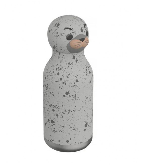 ΜΠΟΥΚΑΛΙ - ΘΕΡΜΟΣ ASOBU VACUUM INSULATED BOTTLE 460 mL BESTIE WHITE SEAL (ΑΣΠΡΗ ΦΩΚΙΑ) 05610