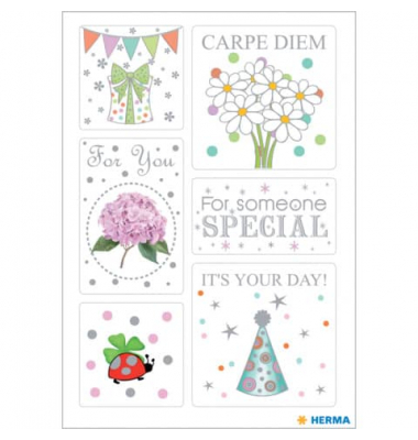 HERMA DECOR ΑΥΤΟΚΟΛΛΗΤΑ HAPPY BIRTHDAY