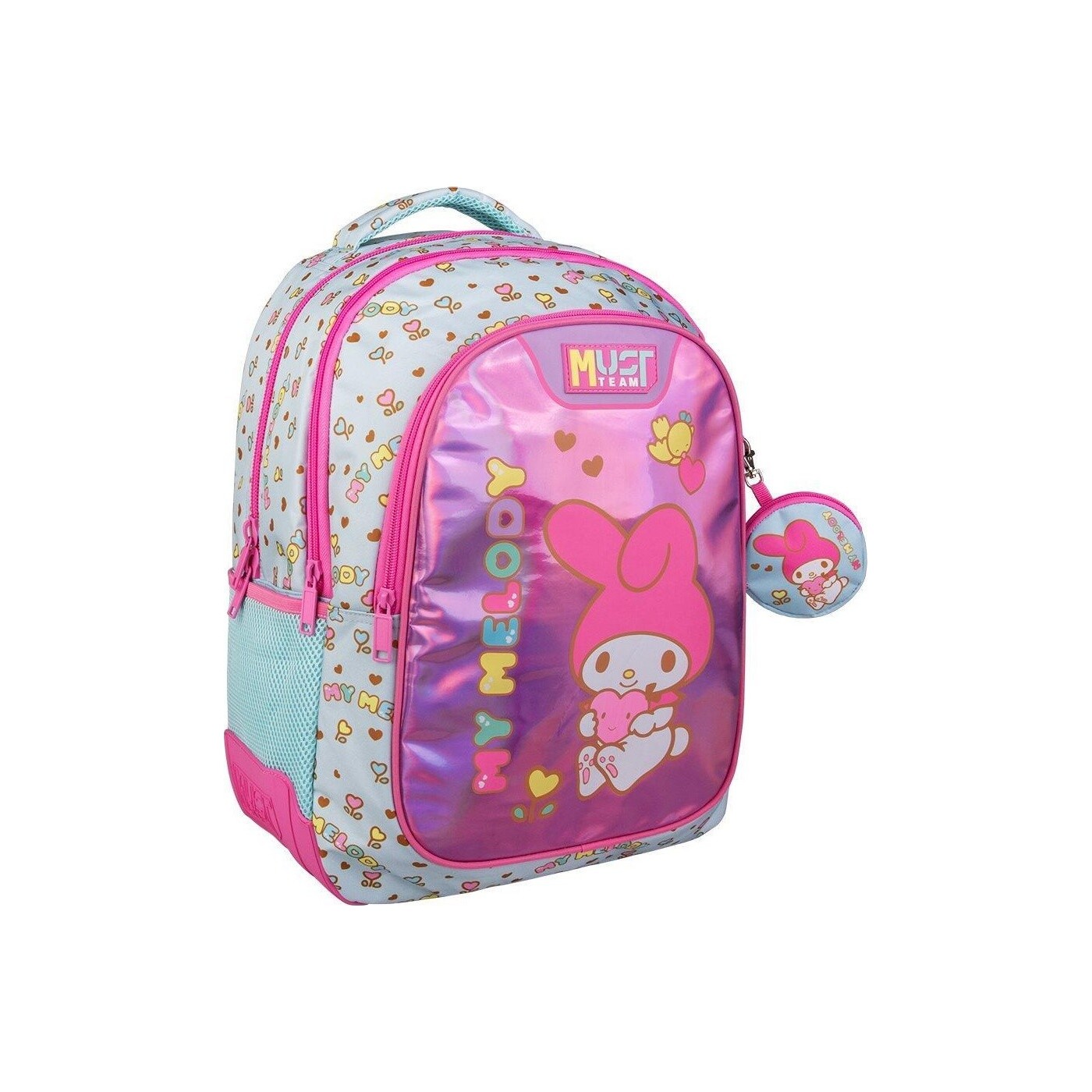 Diakakis imports Σχολική Τσάντα Πλάτης Δημοτικού My Melody Must Team 3 Θήκες Γαλάζιο 000490121
