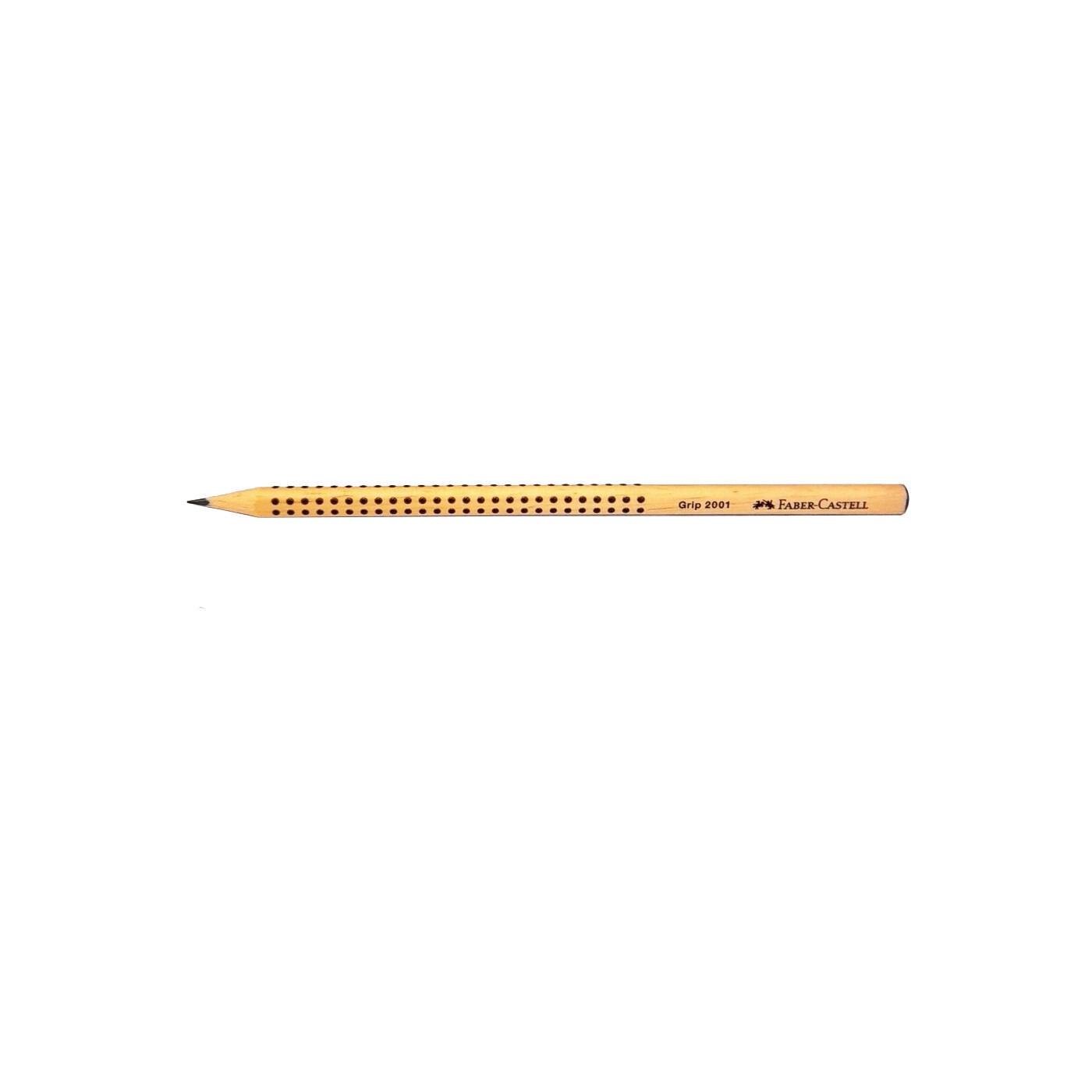 Faber-Castell 2001 Grip Μολύβι ΗΒ Φυσικό Ξύλο Μαύρο