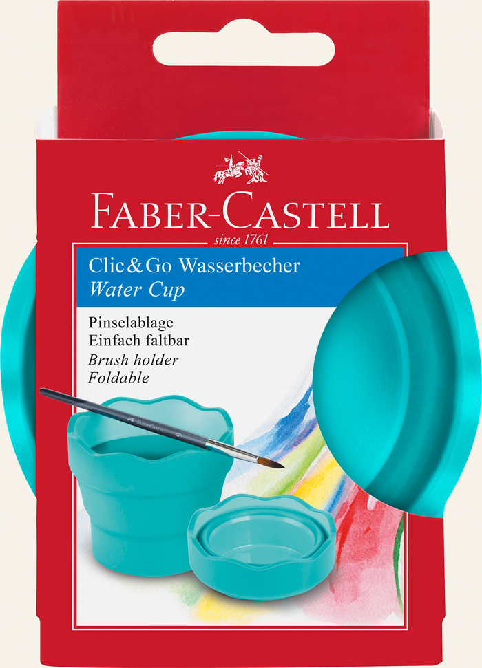 ΔΟΧΕΙΟ ΖΩΓΡΑΦΙΚΗΣ FABER CASTELL CLIC&GO ΤΙΡΚΟΥΑΖ