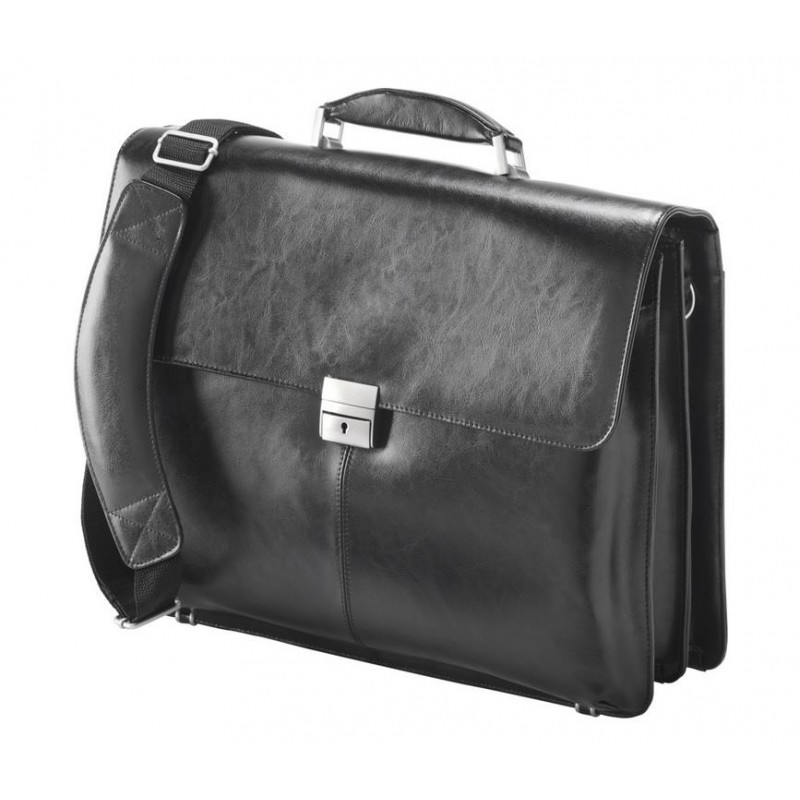 FALCON ΔΕΡΜΑΤΙΝΗ ΤΣΑΝΤΑ ΜΑΥΡΗ 16"