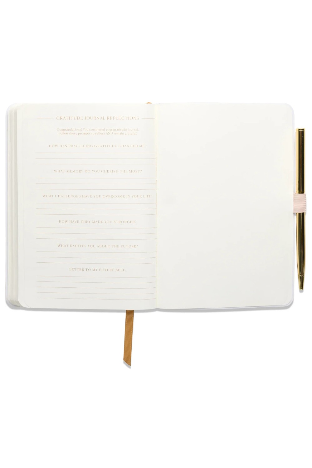 Designworks Σημειωματάριο με Στυλό Χρυσό Gratitude Journal - Brings You Joy