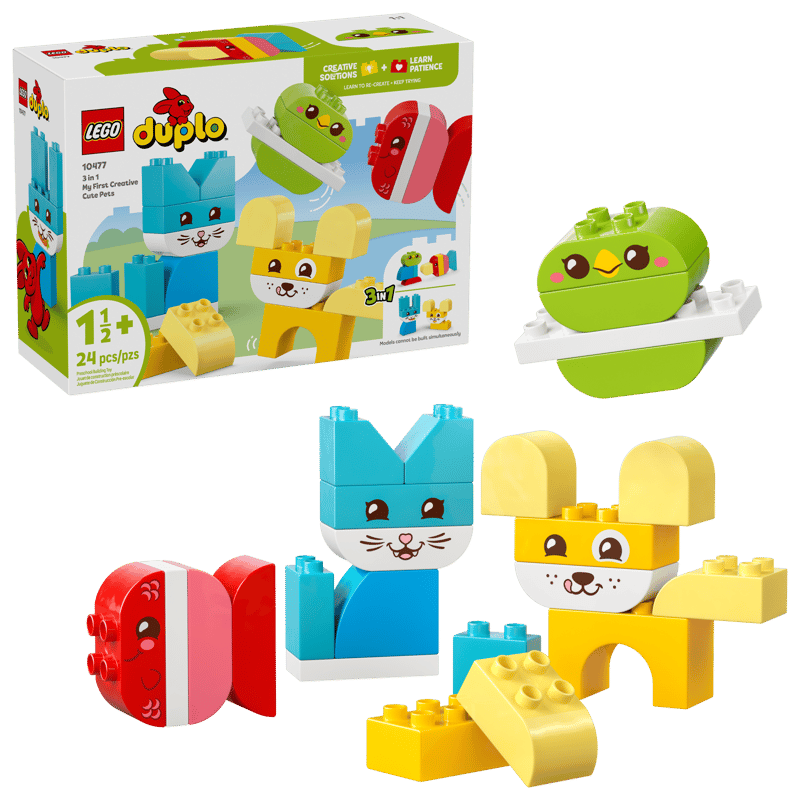 LEGO duplo my first 3 σε 1 δημιουργικά χαριτωμένα κατοικίδια (1½+) 10477