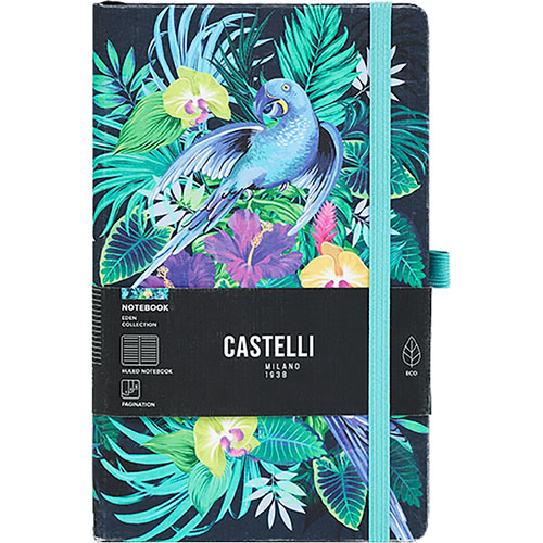 ΣΗΜΕΙΩΜΑΤΑΡΙΟ CASTELLI MILANO ΡΙΓΕ 13Χ21 EDEN JUNGLE