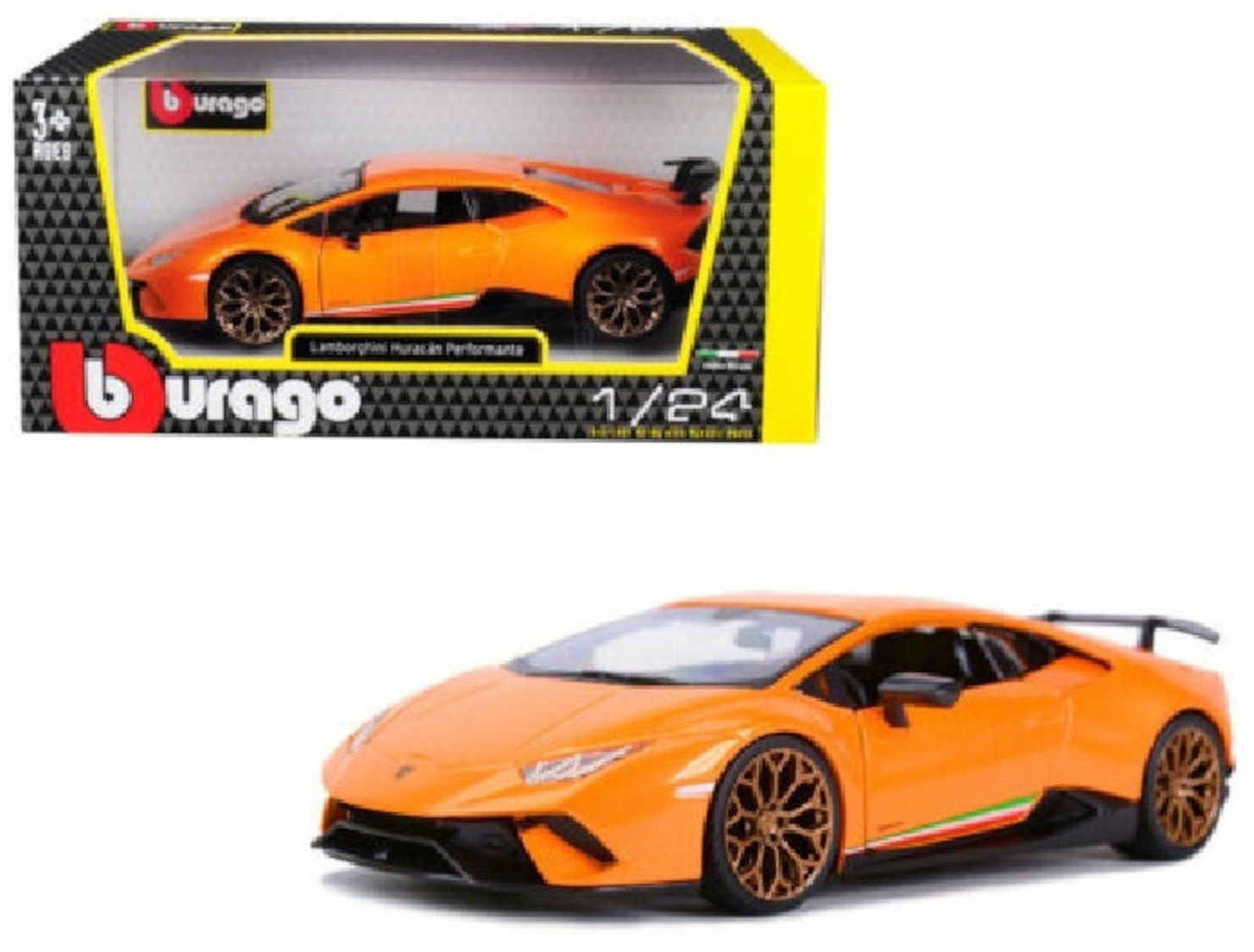 ΜΕΤΑΛΛΙΚΟ ΑΥΤΟΚΙΝΗΤΟ BURAGO 1/24 LAMBORGHINI PLUS HURACAN