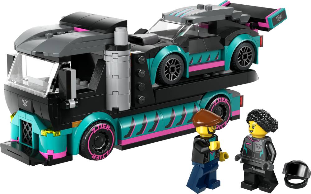 LEGO CITY RACE CAR AND CAR CARRIER TRUCK LEGO CITY RACE CAR AND CAR CARRIER TRUCK