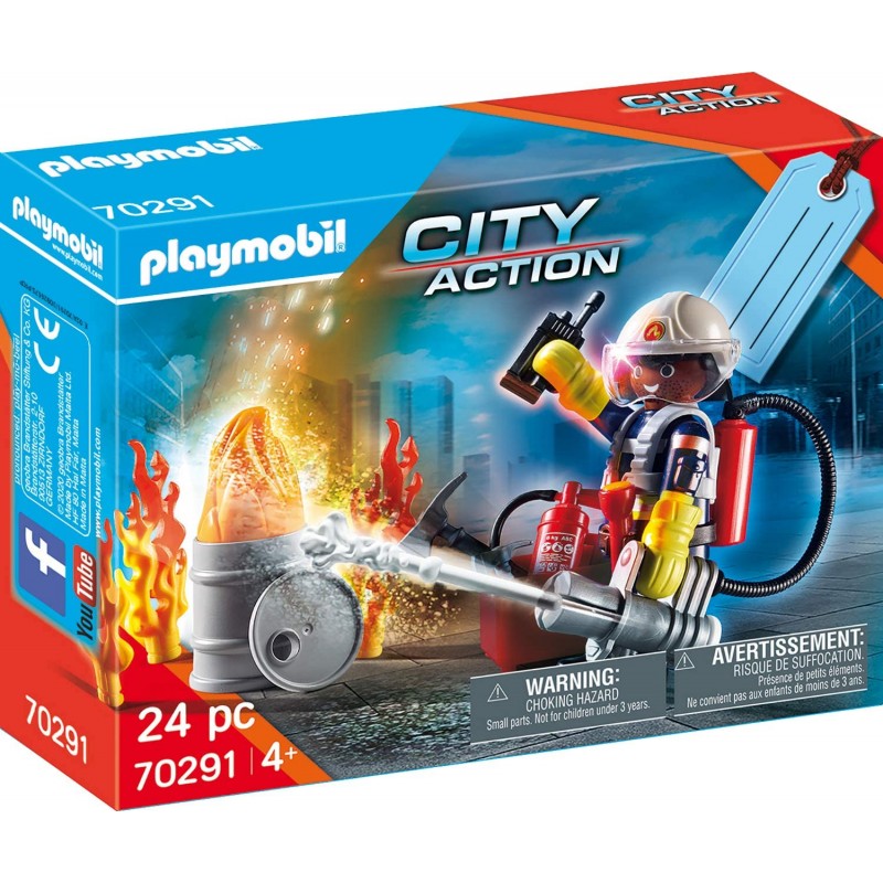 PLAYMOBIL GIFT SET ΠΥΡΟΣΒΕΣΤΗΣ ΜΕ ΑΝΤΛΙΑ ΝΕΡΟΥ