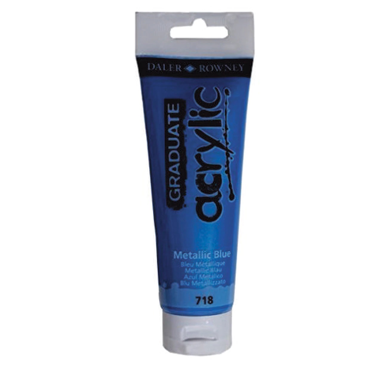 DALER ROWNEY GRADUATE ACRYLIC 120ML METALLIC BLUE 718
