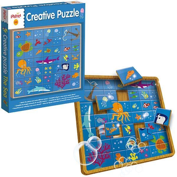 LUDATTICA CREATIVE PUZZLE - ΘΑΛΑΣΣΑ