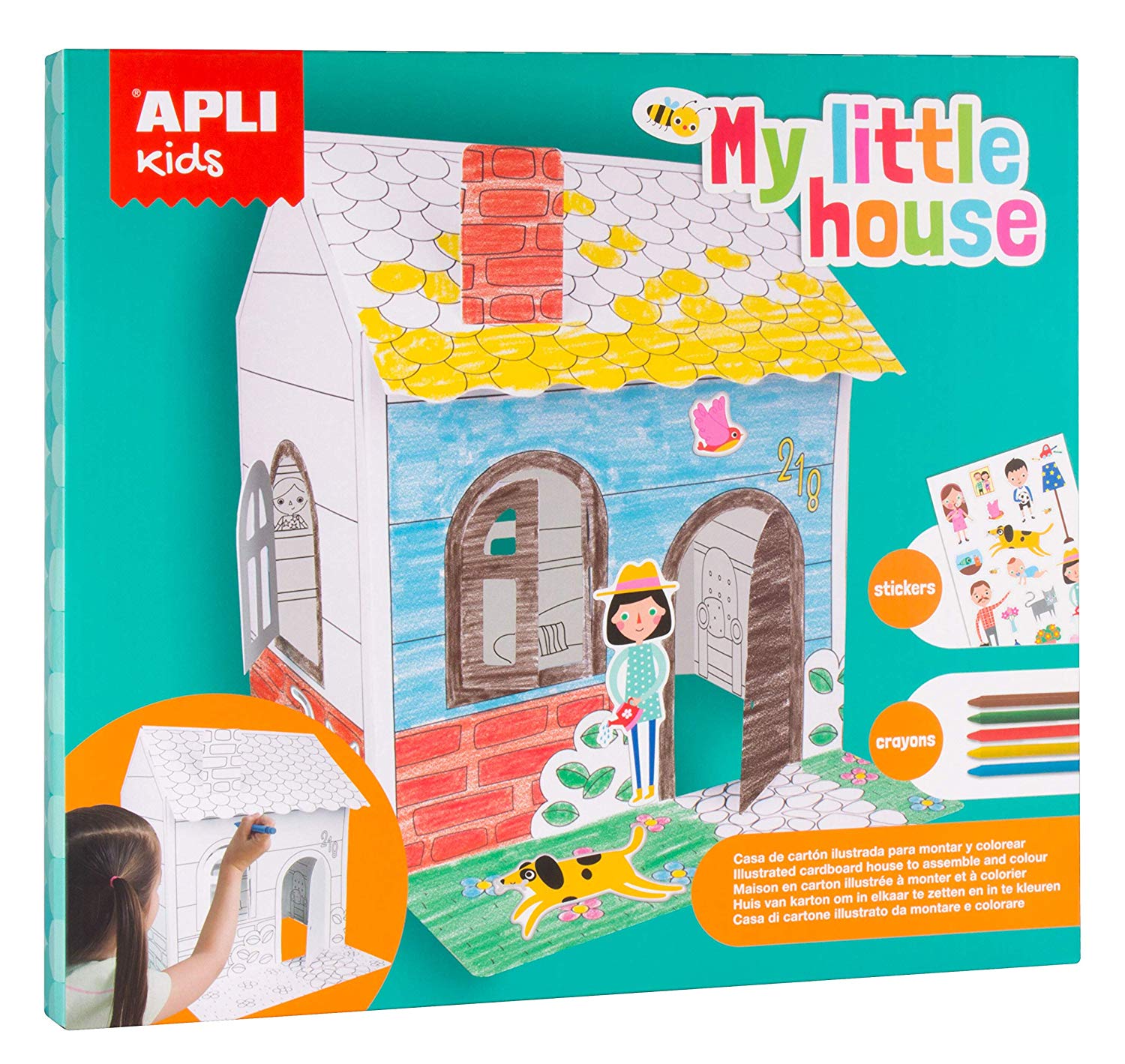 APLI KIDS MY LITTLE HOUSE ΑΥΤΟΚΟΛΛΗΤΑ ΚΑΙ ΖΩΓΡΑΦΙΚΗ