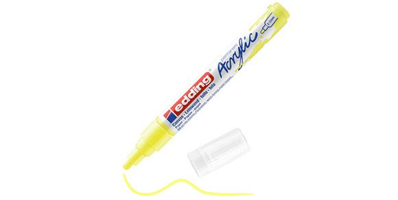 EDDING 5100 ΑΚΡΥΛΙΚΟΣ ΜΑΡΚΑΔΟΡΟΣ 2-3MM FLUORESCENT YELLOW