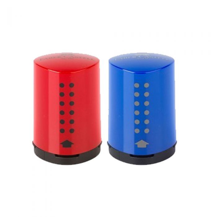 ΞΥΣΤΡΑ FABER-CASTELL MINI ΚΟΚΚΙΝΗ ΚΑΙ ΜΠΛΕ