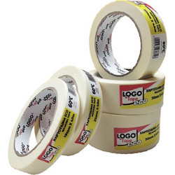 ΧΑΡΤΟΤΑΙΝΙΑ LOGO 50mmX40m ΛΕΥΚΗ