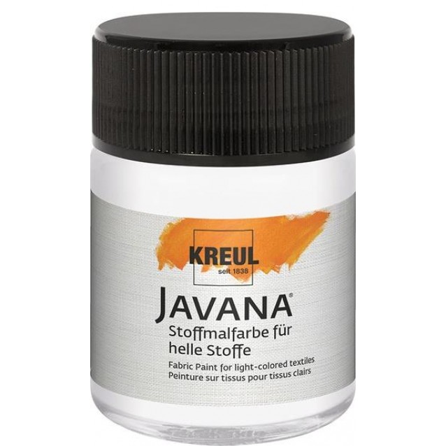 Χρώμα για ανοιχτό ύφασμα JAVANA 50 ml - White