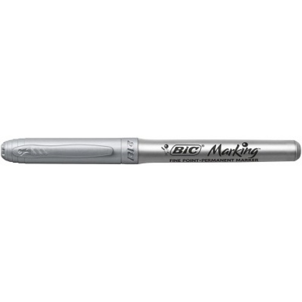 BIC ΜΑΡΚΑΔΟΡΟΣ ΑΝΕΞΙΤΗΛΟΣ METALLIC PLATINUM SILVER FINE 0.8mm